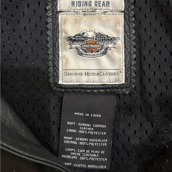 Harley Davidson, black leather jacket - Picture 5 of 7